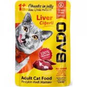 BADO WET AD.CAT FOOD CHUNKS-LIVER 85GR  Ünimar Süpermarket